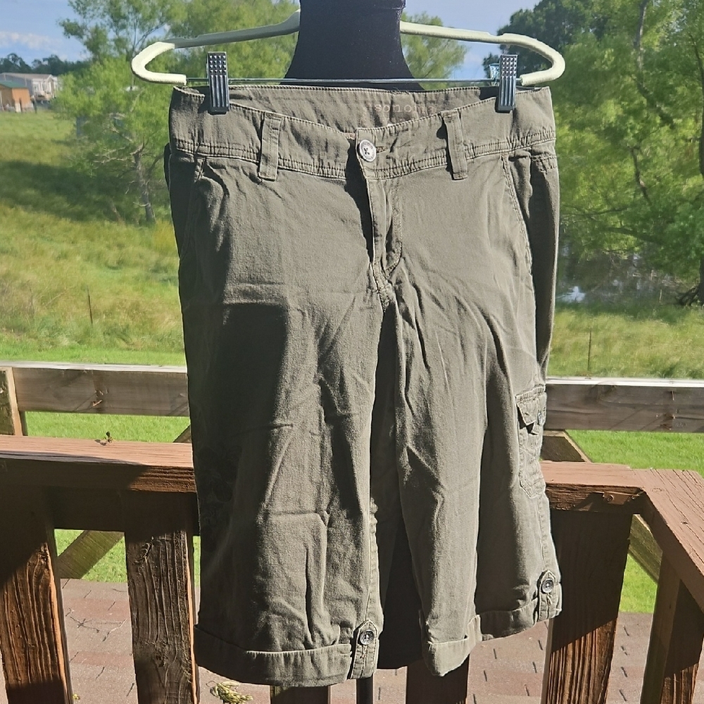 Sonoma Women's Cargo Shorts - Olive Green